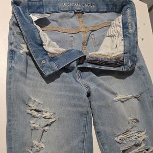 Clothes By Katty American Eagle Outfitters Women's Light Blue Distressed Jeans